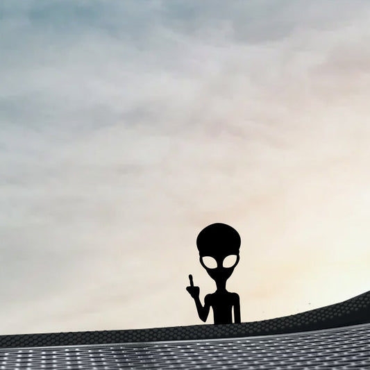 Alien Middle Finger Sticker