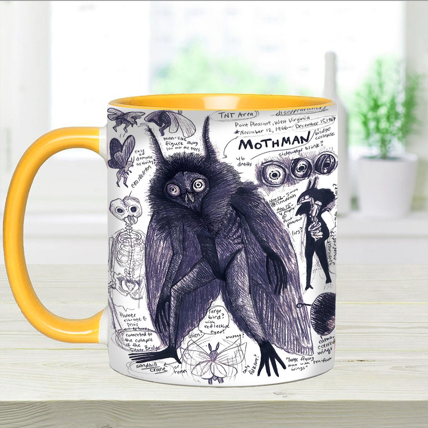 Mothman Mysteries Accent Mug