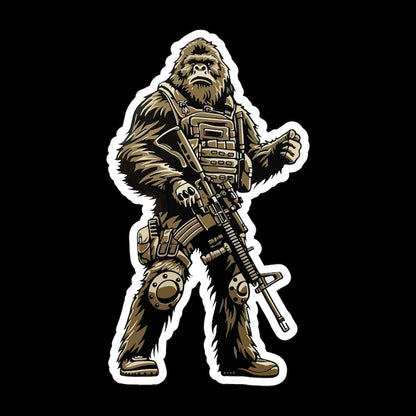Tactical Bigfoot Warrior Stickers