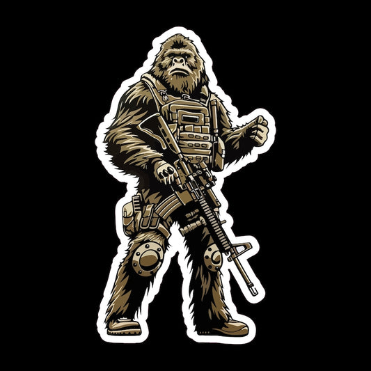 Tactical Bigfoot Warrior Stickers