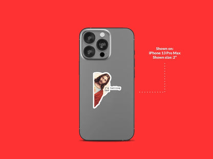 I'm Telling Dad - Jesus Sticker