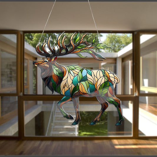 Elk Acrylic Window Hangings, Elk lovers gift