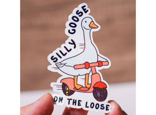 Silly Goose On The Loose Sticker