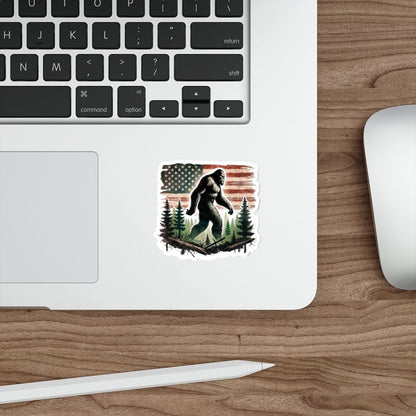 Patriotic BigFoot Sticker