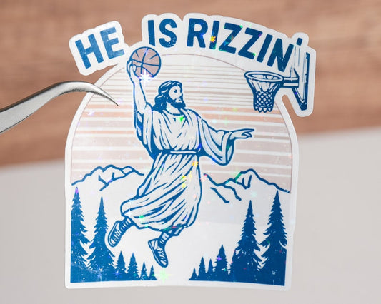 He Is Rizzin Sticker