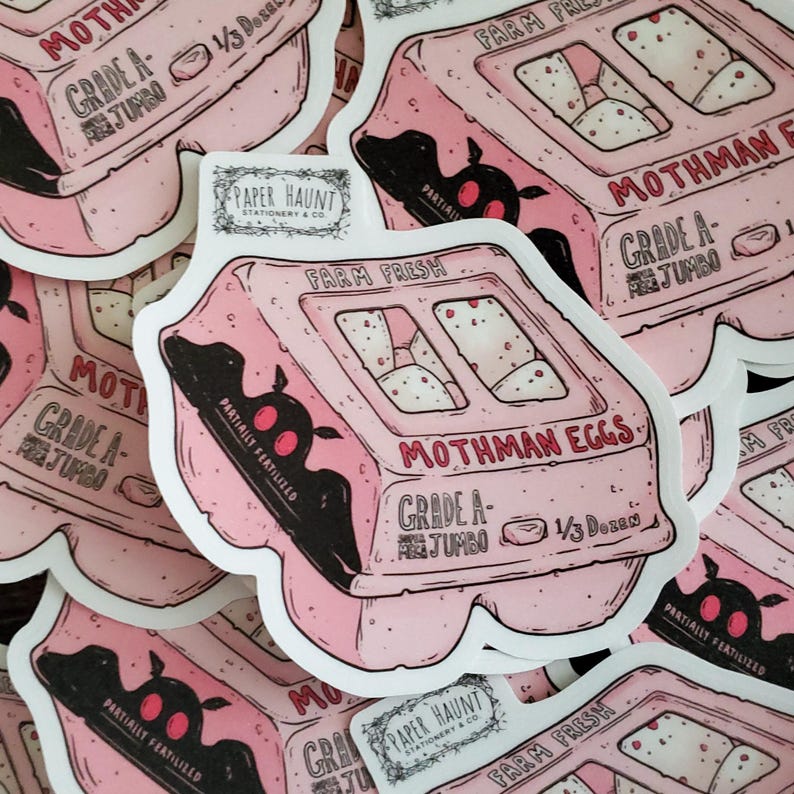 MOTHMAN Eggs Sticker