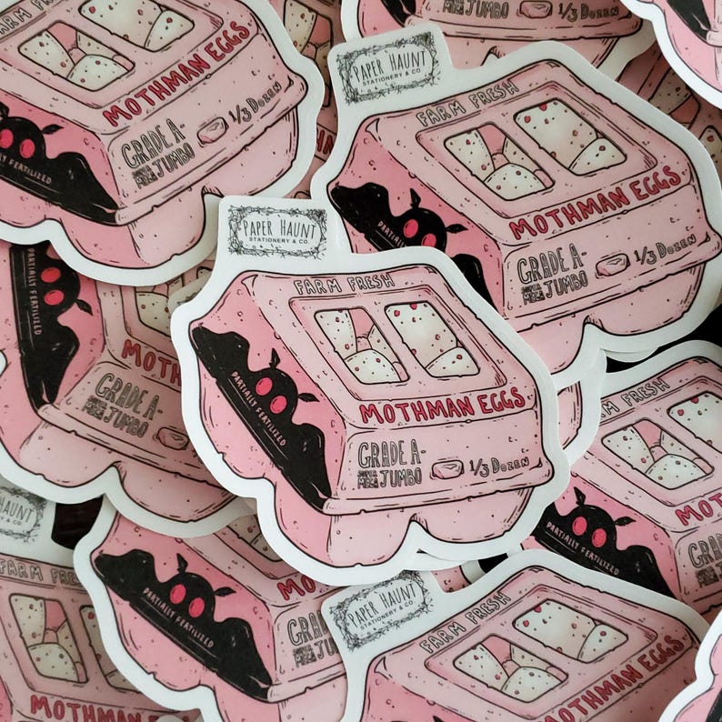 MOTHMAN Eggs Sticker