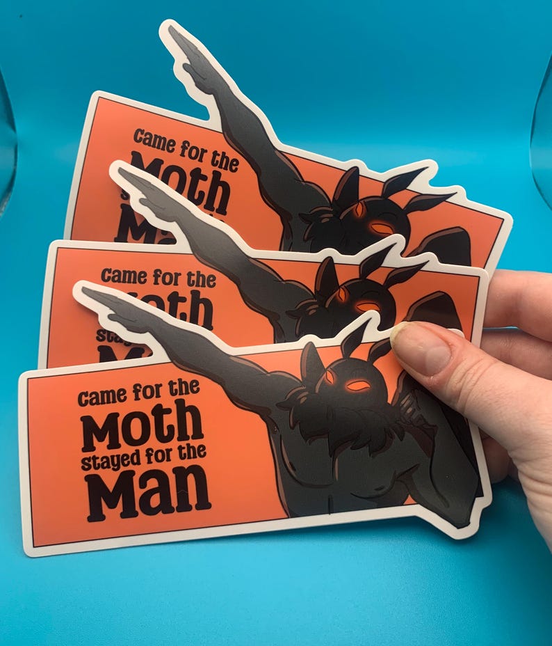 Mothman Cryptid Sticker