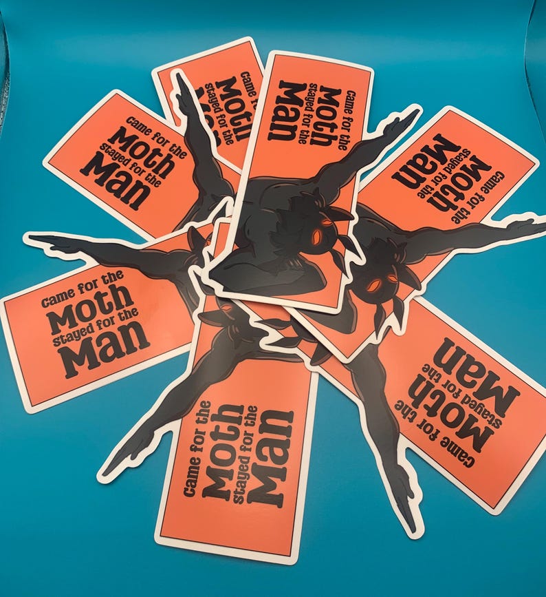 Mothman Cryptid Sticker