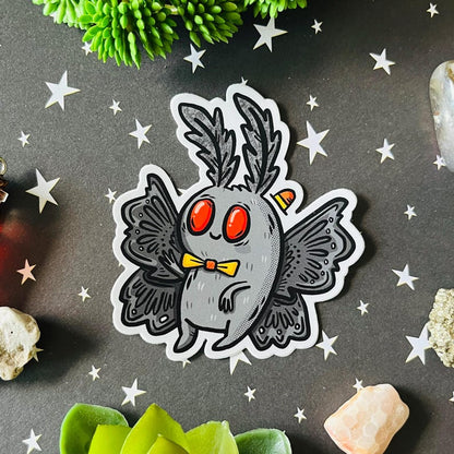 Dapper Mothman Sticker