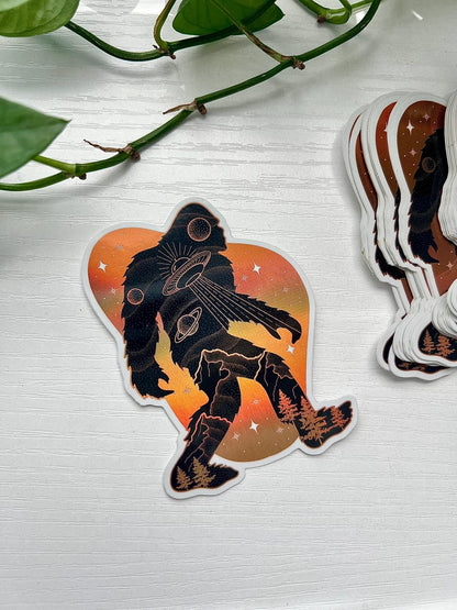 Bigfoot Holographic Dishwasher Safe Stickers