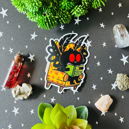 Mothman Library Vinyl Sticker