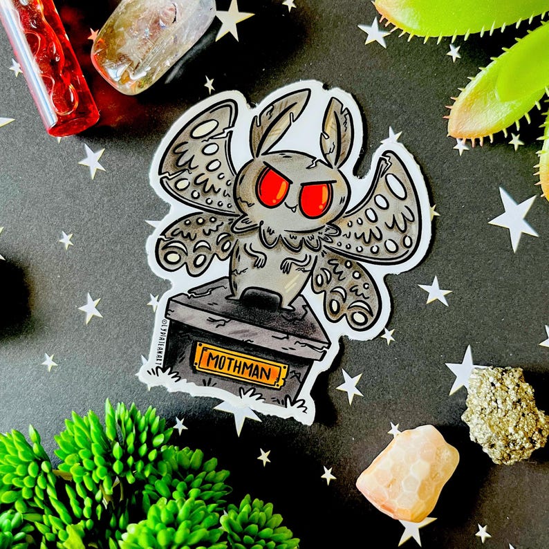 Mothman Monument Vinyl Sticker