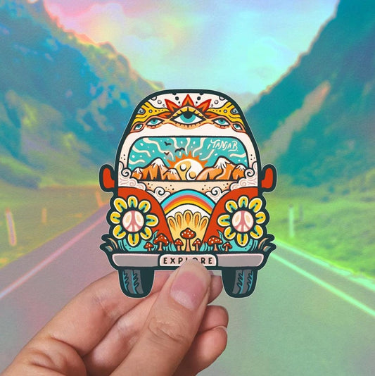 EXPLORE VAN Sticker