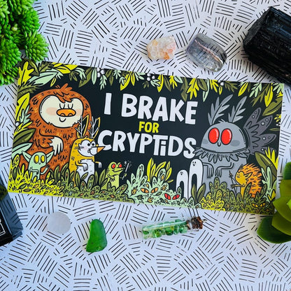 Brake for Cryptids Car Bumper Sticker