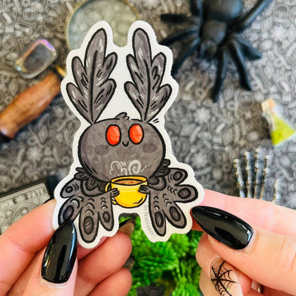 Mothman Coffee Sticker
