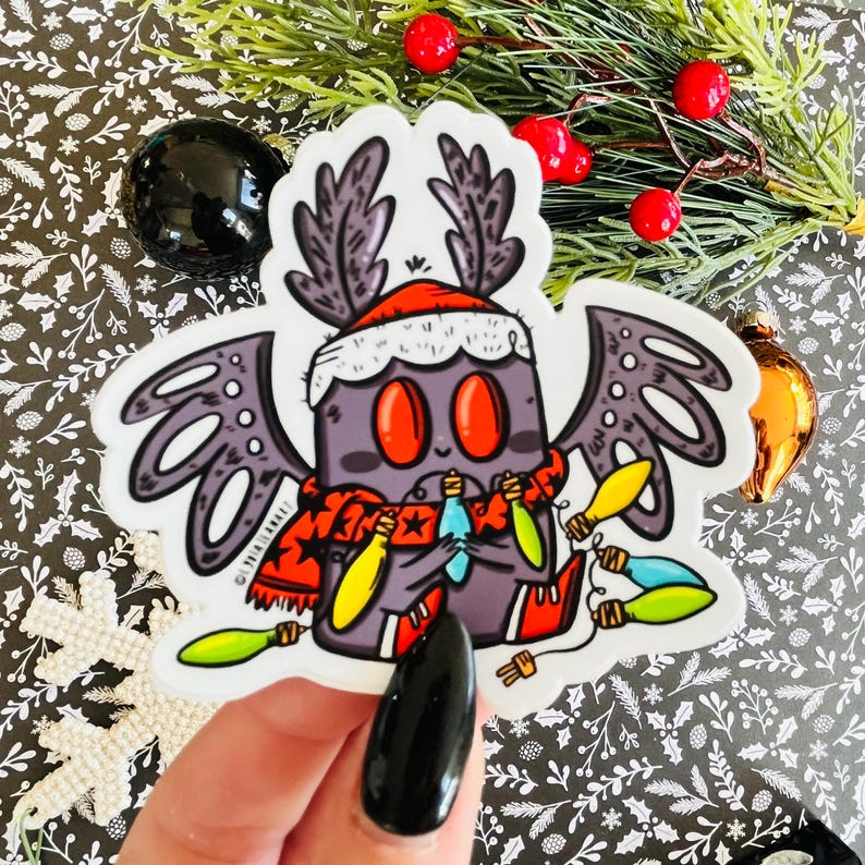 Festive Mothman Sticker