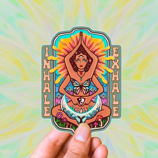 INHALE EXHALE Sticker