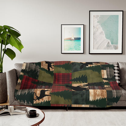 Forest Cozy Sherpa Blanket