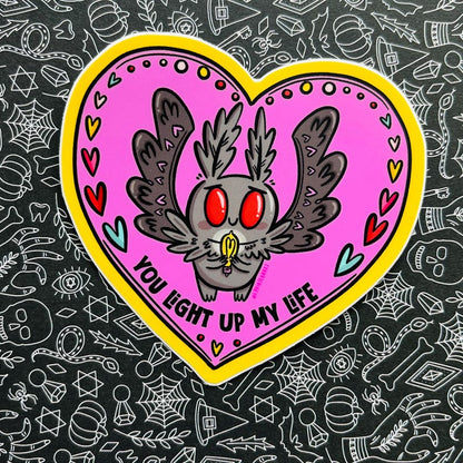 Lightbulb Mothman Sticker