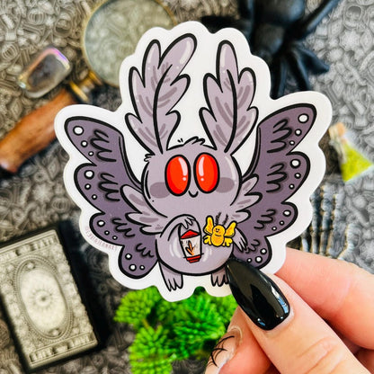 Mothman & Pet Moth Sticker