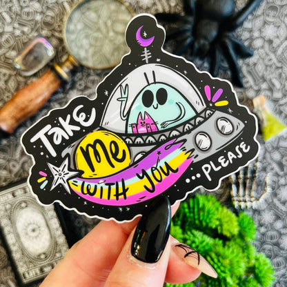 UFO Believer Vinyl Sticker