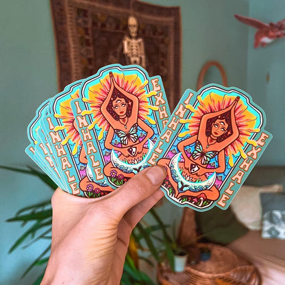 INHALE EXHALE Sticker