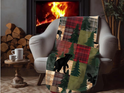 Forest Cozy Sherpa Blanket