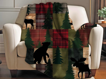 Forest Cozy Sherpa Blanket