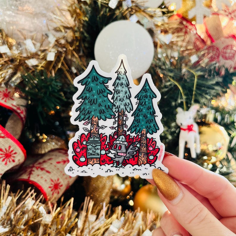 Mothman's Letter to Santa Sticker