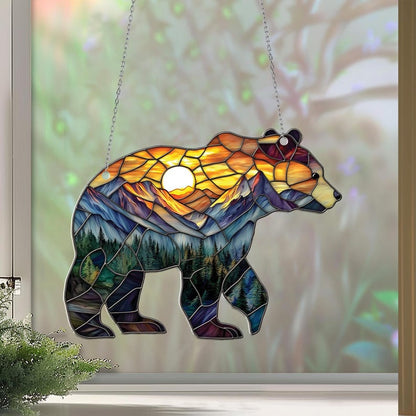 Grizzly Bear Acrylic Window Hangings