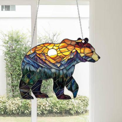 Grizzly Bear Acrylic Window Hangings
