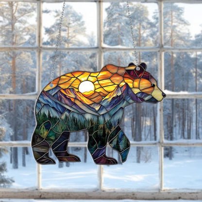 Grizzly Bear Acrylic Window Hangings