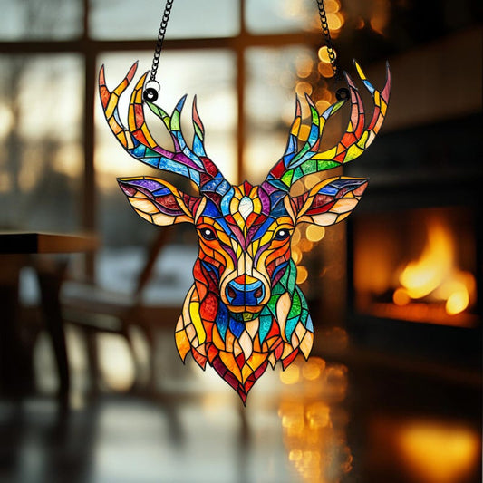 Colorful Deer ACRYLIC Window Hanging