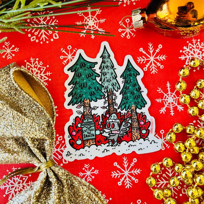 Mothman's Letter to Santa Sticker