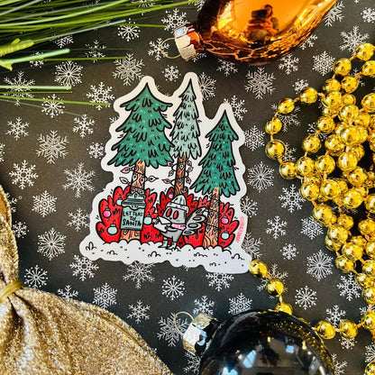 Mothman's Letter to Santa Sticker