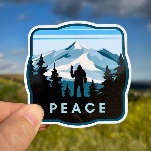 Bigfoot Sasquatch Peace National Park Stickers