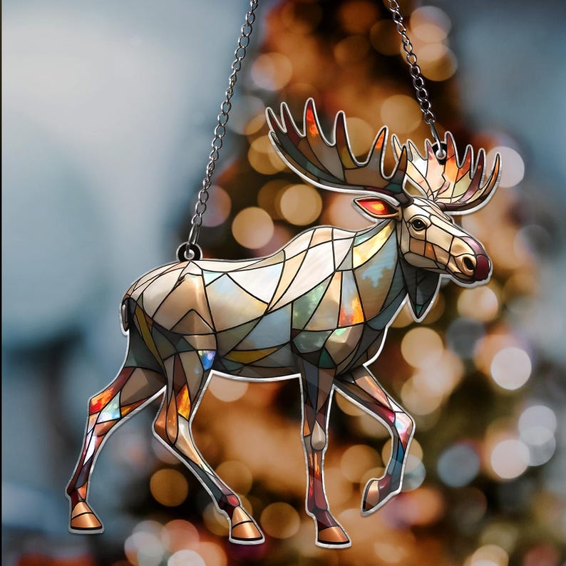Moose ACRYLIC Window Hanging