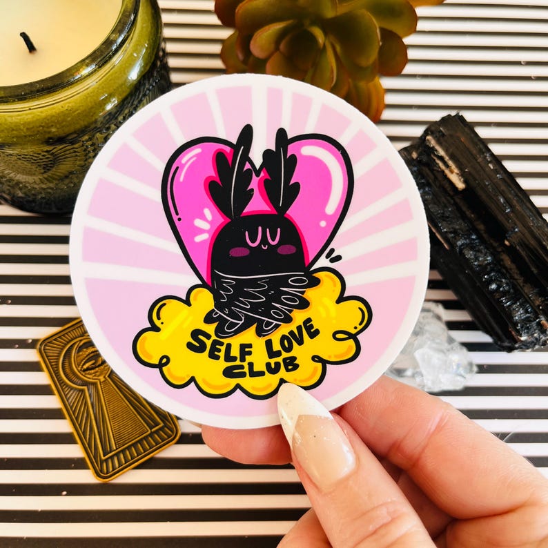 Mothman Self Love Vinyl Sticker