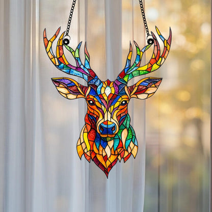 Colorful Deer ACRYLIC Window Hanging