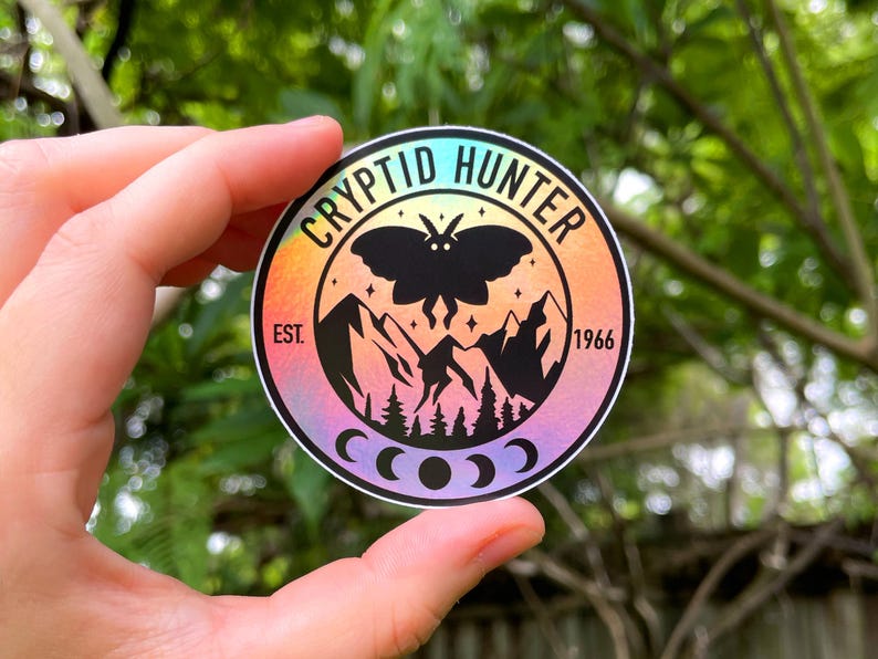 Mothman Cryptid Hunters Sticker