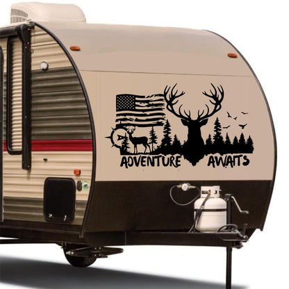 Adventure Awaits Camper RV Decal