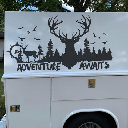 Adventure Awaits Camper RV Decal
