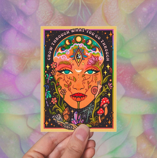 Grow Through Sticker