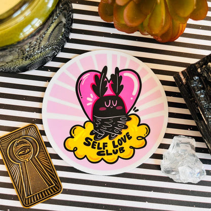 Mothman Self Love Vinyl Sticker