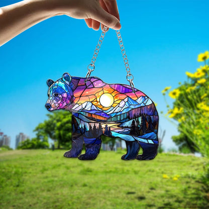 Grizzly Bear Acrylic Window Hangings