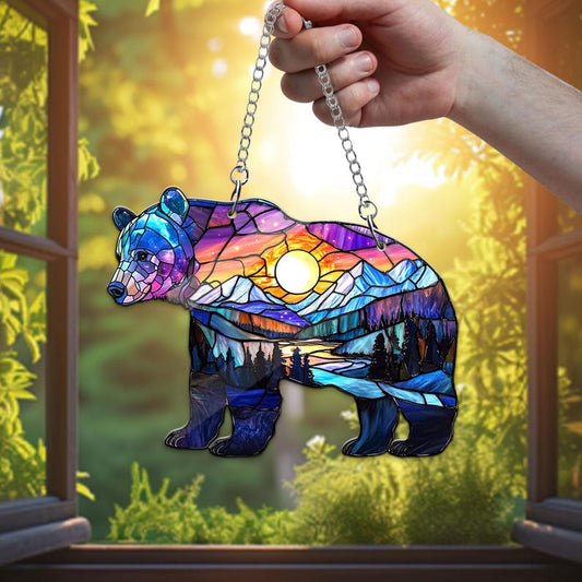 Grizzly Bear Acrylic Window Hangings