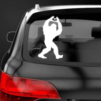 Bigfoot Heart Fingers Stickers