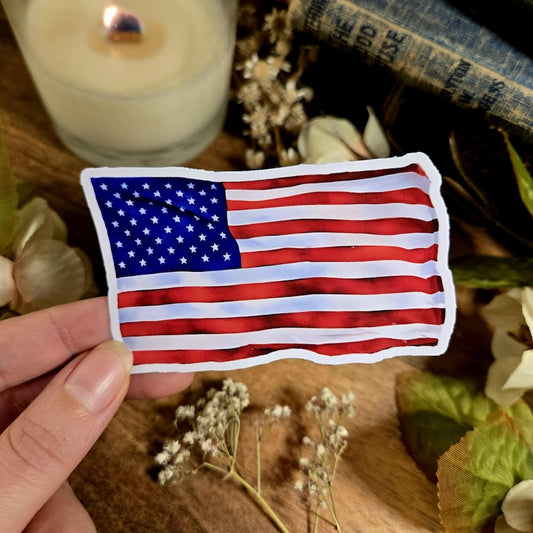 American Flag Sticker