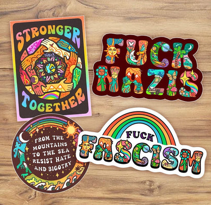 RESIST HATE AND BIGOTRY Sticker